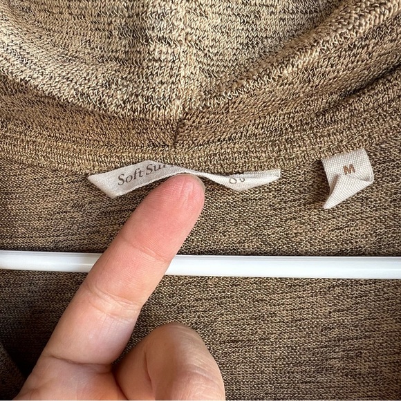 Soft Surroundings Kerry Dress Cowl Neck Smocked Soft Stretchy Flowy Sz M - Picture 3 of 5